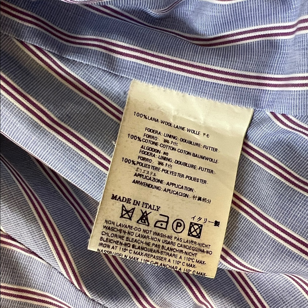 Dsquared2 Made in Italy Tartan Check Plaid Blazer Sport Coat Green navy size 40 - Picture 5 of 12